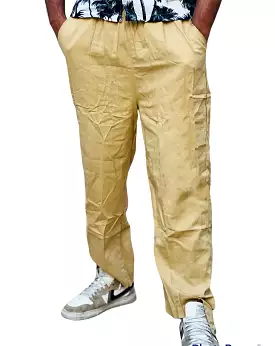 Men Basic Solid Light Yellow Regular Fit Trackpant S4449766