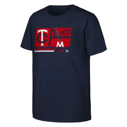 Minnesota Twins Youth Navy Multi Hitter Tee