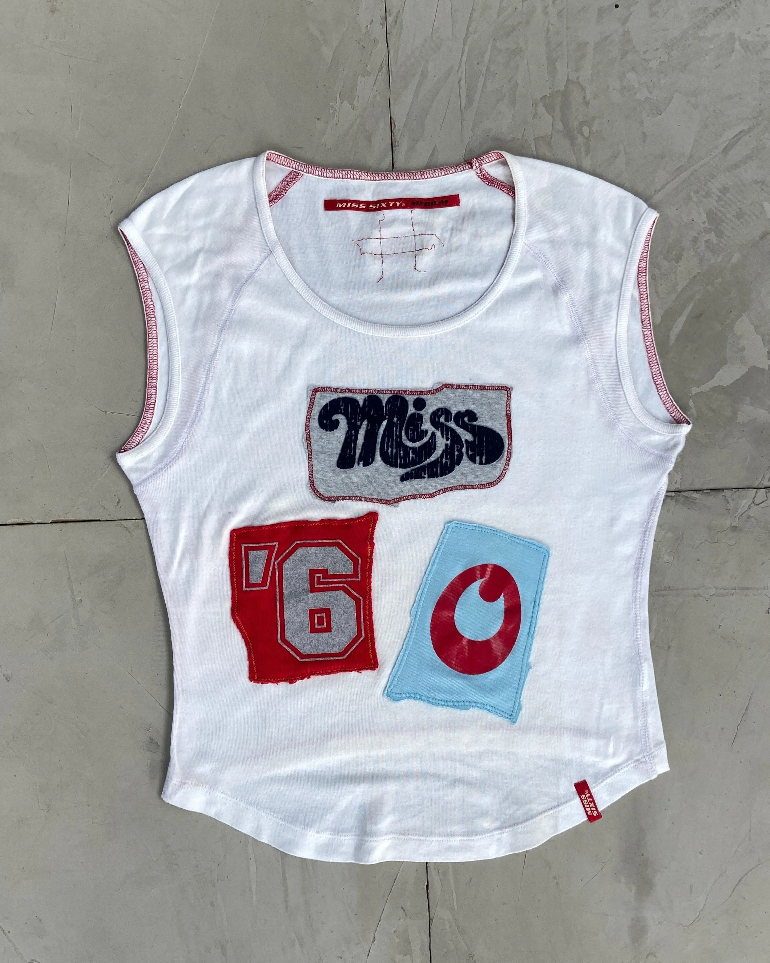 MISS SIXTY RACER STYLE VEST TOP - M