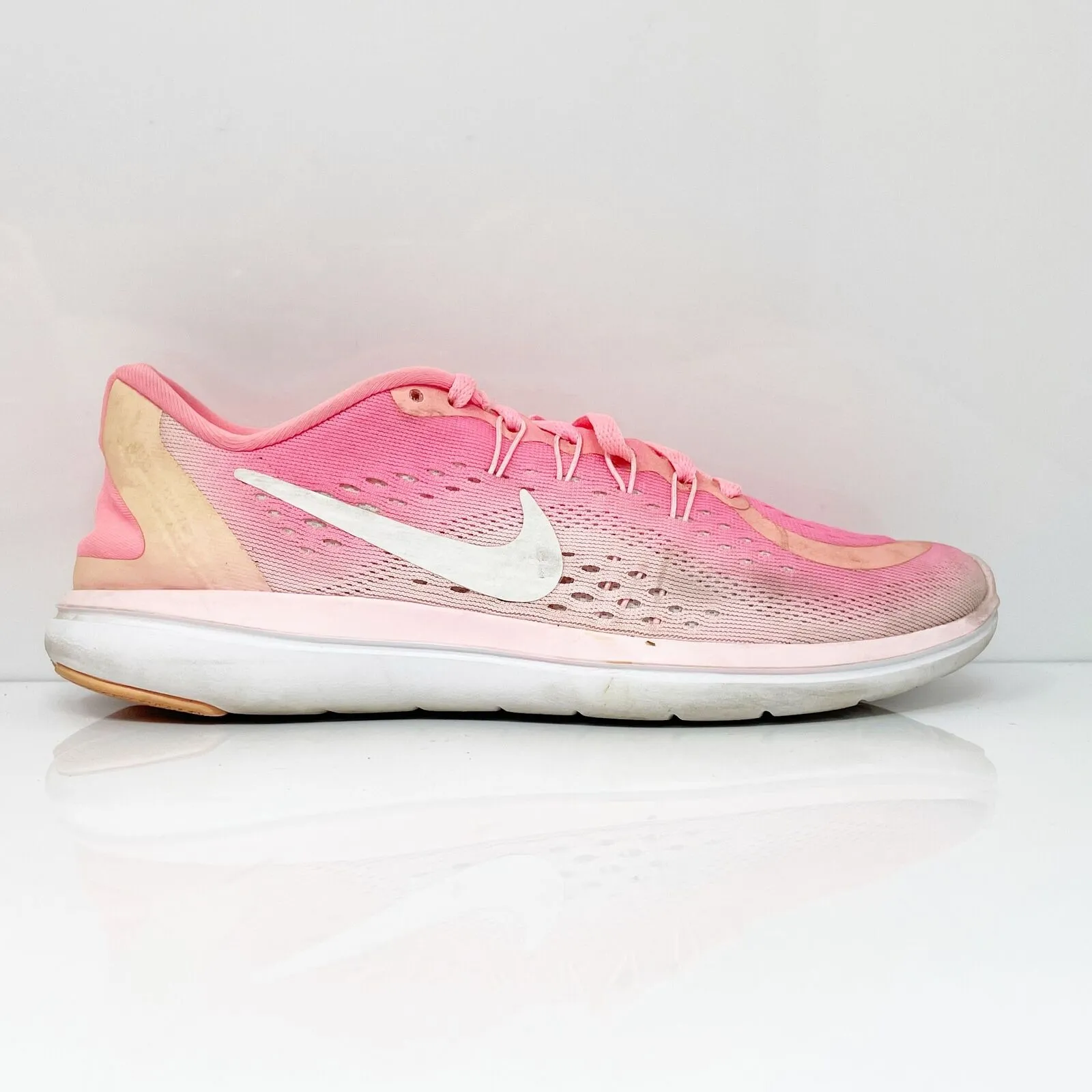 Nike Womens Flex 2017 Run 898476-601 Pink Running Shoes Sneakers Size 8.5