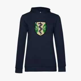 OUTLET Green Templeton Ladies Arms Organic Printed Hoodie Navy XS