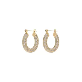 PAVE BABY AMALFI HOOPS