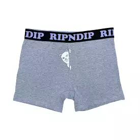 Peek A Nermal Boxers (Heather Grey)