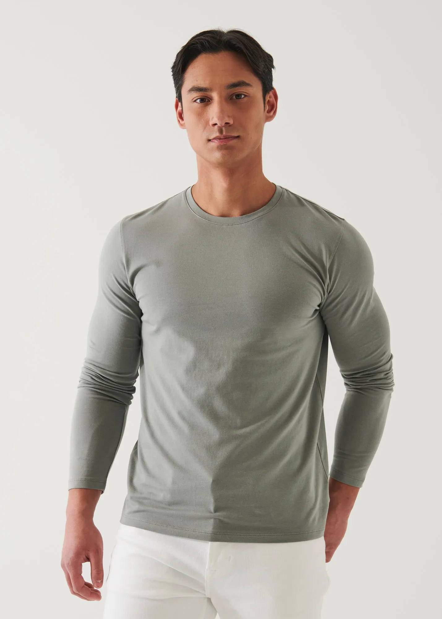 PIMA COTTON STRETCH LONG SLEEVE T-SHIRT