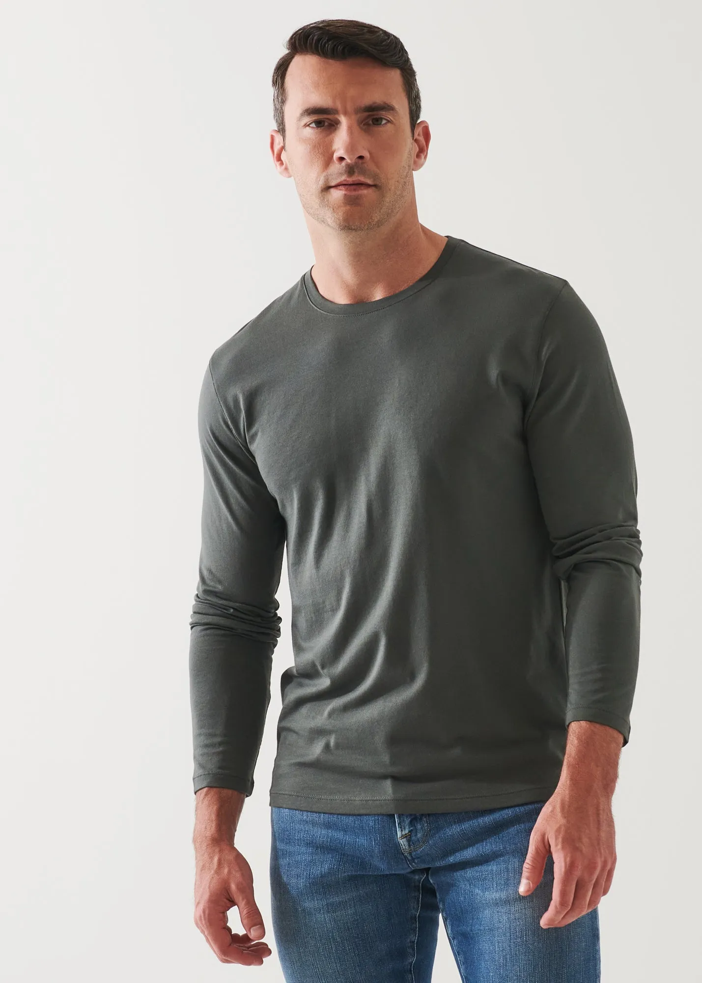 PIMA COTTON STRETCH LONG SLEEVE T-SHIRT