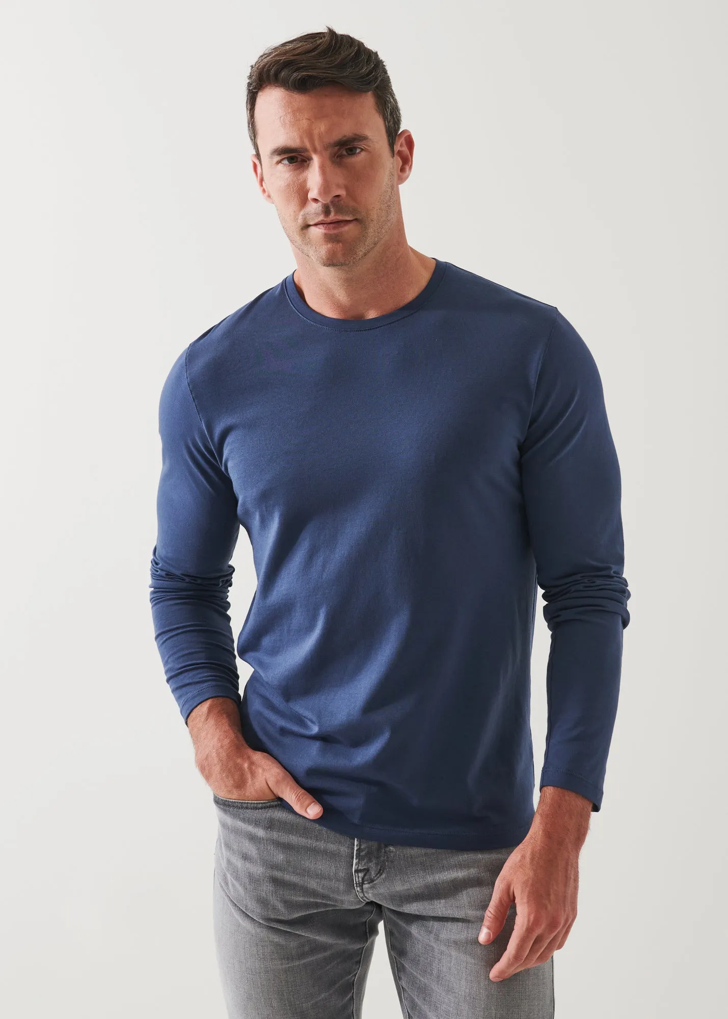 PIMA COTTON STRETCH LONG SLEEVE T-SHIRT