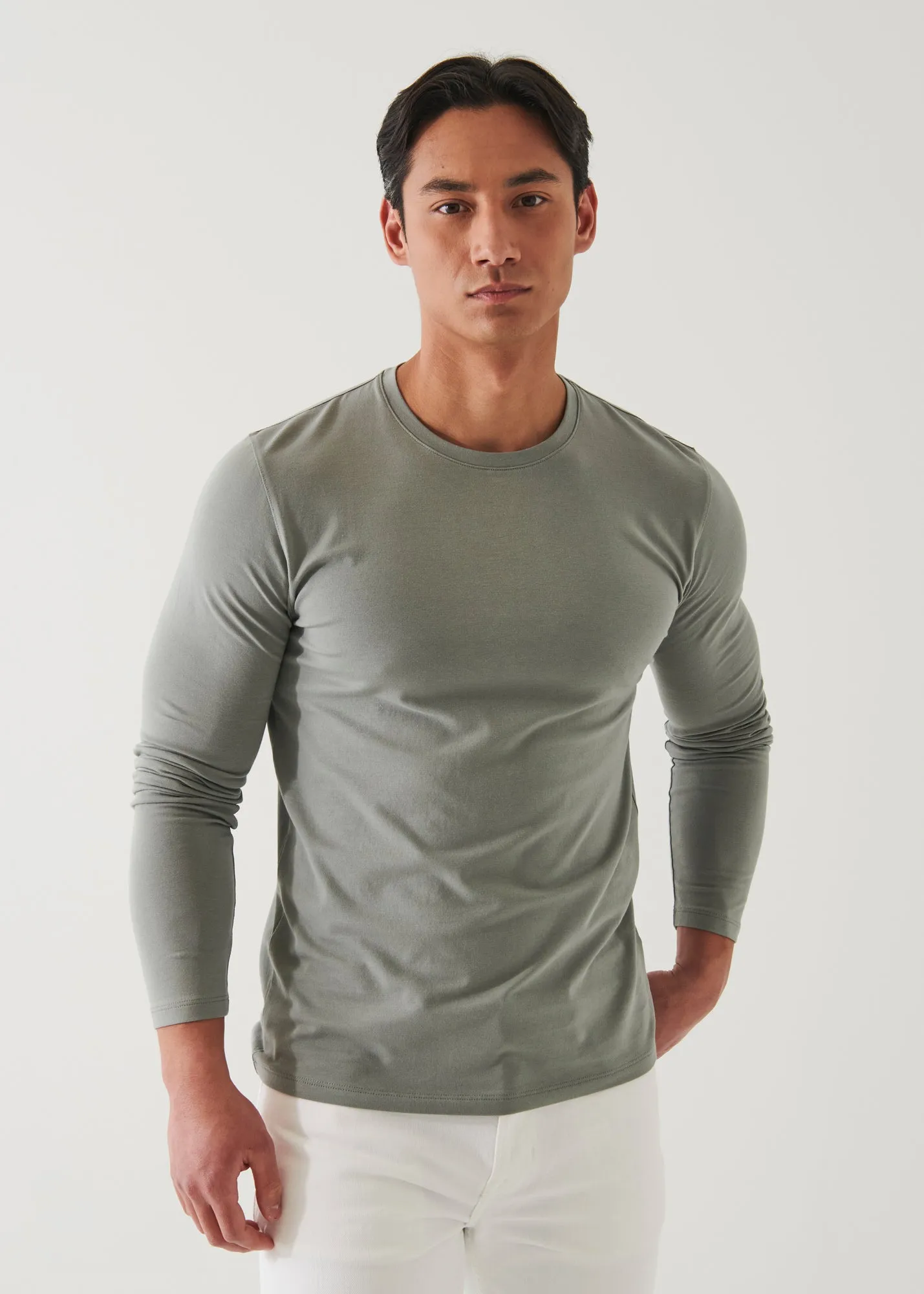 PIMA COTTON STRETCH LONG SLEEVE T-SHIRT