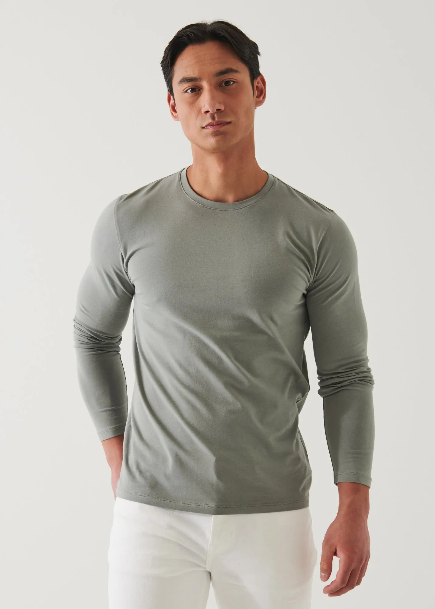 PIMA COTTON STRETCH LONG SLEEVE T-SHIRT