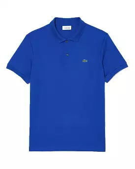 Polo Lacoste Regular Fit Pima Azzurro