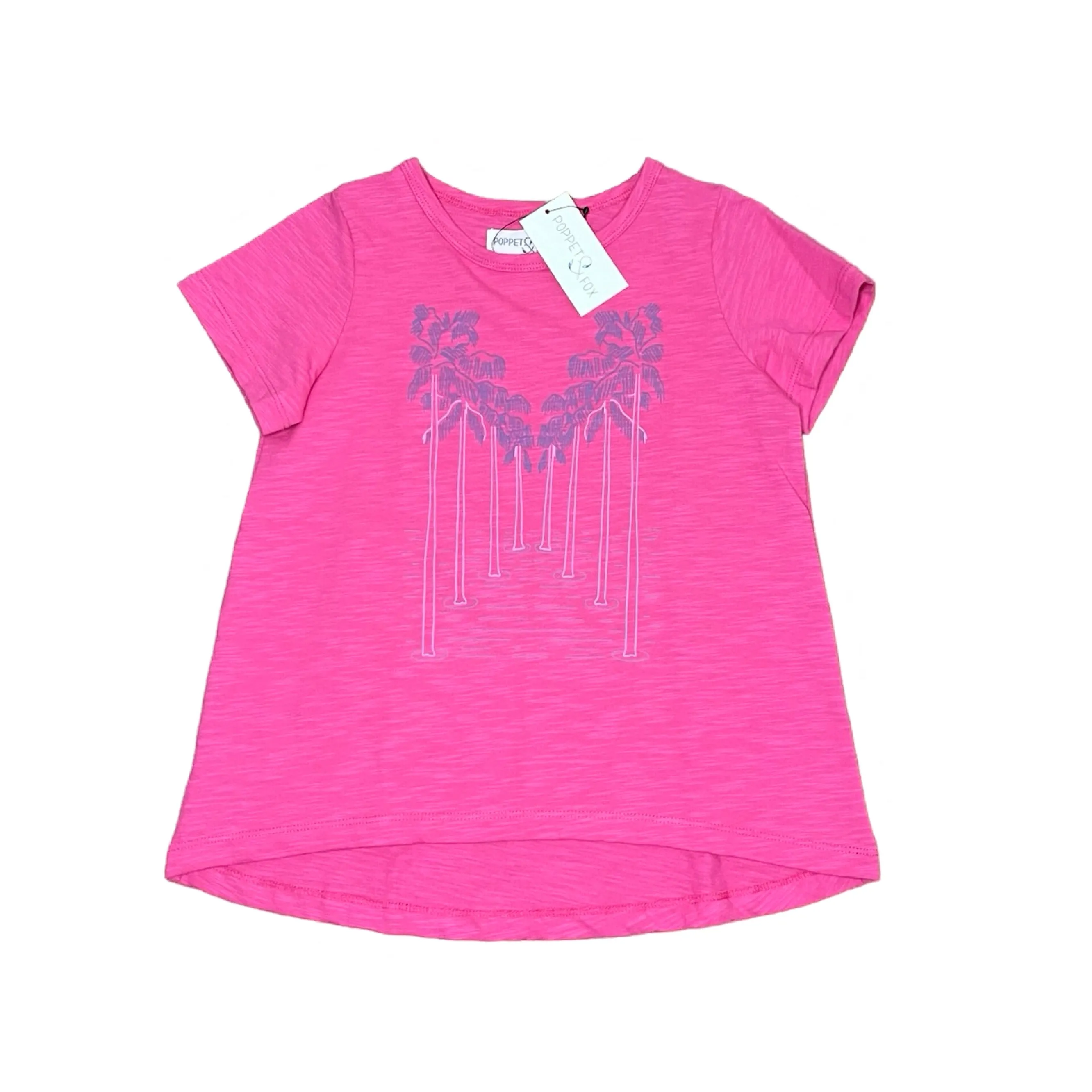 Poppet and Fox Graphic T shirt  - Berry Knit