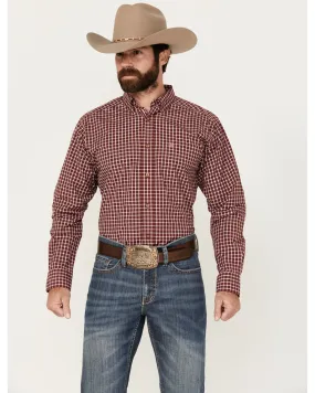 Product Name:  Ariat Men's Pro Series Tyson Checkered Print Long Sleeve Button-Down Western Shirt