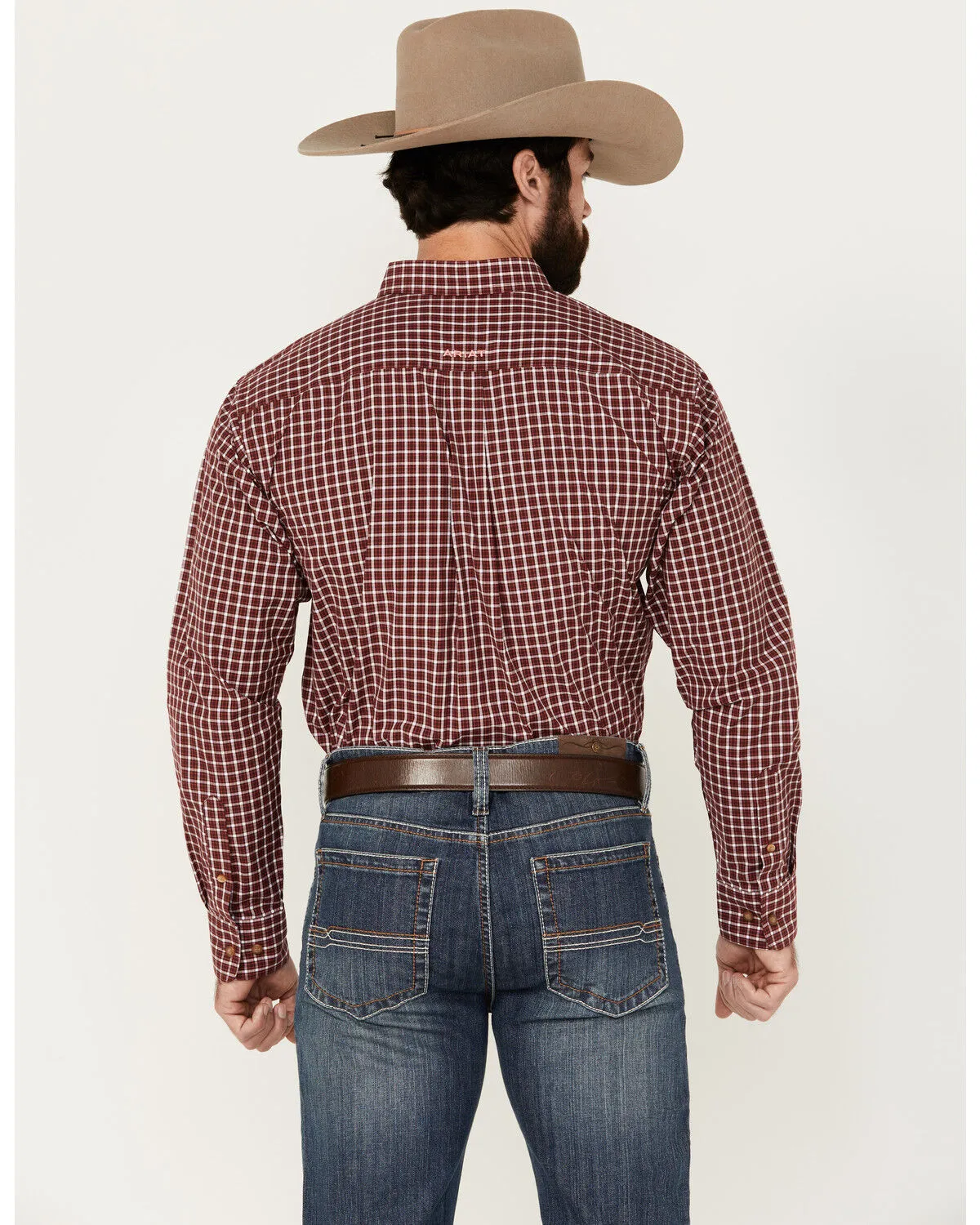 Product Name:  Ariat Men's Pro Series Tyson Checkered Print Long Sleeve Button-Down Western Shirt