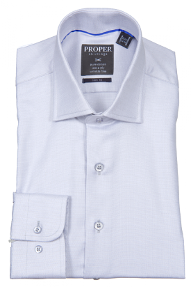 PROPER SHIRTINGS GRAY SLIM FIT REGULAR CUFF P205SPRX-GRY