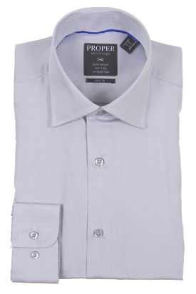 PROPER SHIRTINGS GRAY SLIM FIT REGULAR CUFF P720TTSR-GRY