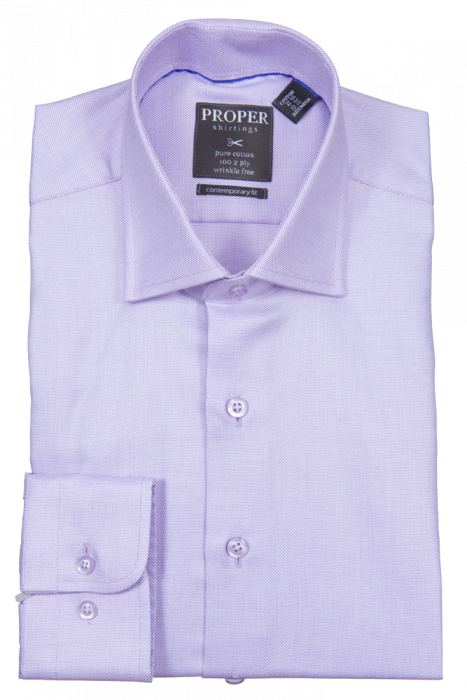 PROPER SHIRTINGS LAVENDER CONTEMPORARY FIT REGULAR CUFF P205ET0R-LAV