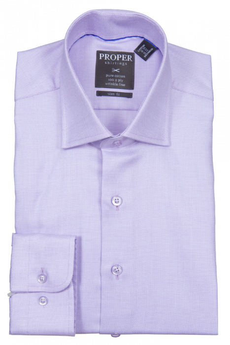 PROPER SHIRTINGS LAVENDER SLIM FIT REGULAR CUFF P205SPRX-LAV