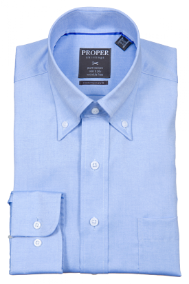 PROPER SHIRTINGS LIGHT BLUE CONTEMPORARY FIT REGULAR CUFF P100CC0R-LBL