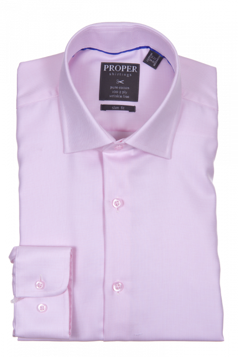 PROPER SHIRTINGS PINK SLIM FIT REGULAR CUFF P205SPRX-PIN