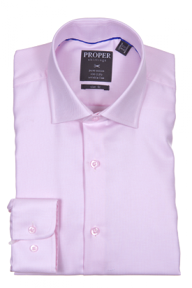 PROPER SHIRTINGS PINK SLIM FIT REGULAR CUFF P205SPRX-PIN