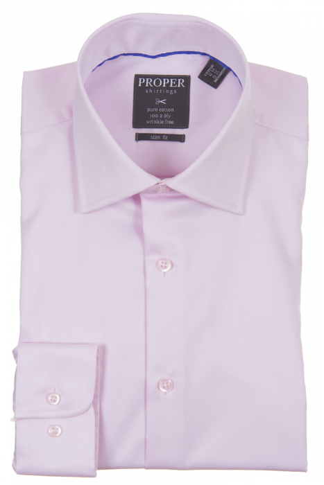 PROPER SHIRTINGS PINK SLIM FIT REGULAR CUFF P720TTSR-PIN