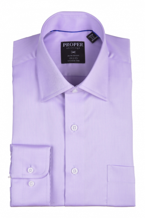 PROPER SHIRTINGS PURPLE CLASSIC FIT REGULAR CUFF P720DD0R-PUR