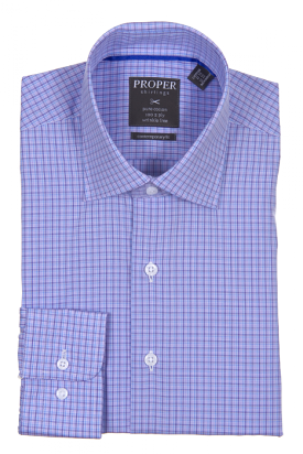 PROPER SHIRTINGS PURPLE CONTEMPORARY FIT REGULAR CUFF P382ET0R-PUR