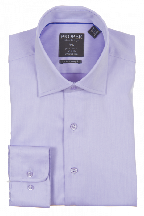 PROPER SHIRTINGS PURPLE CONTEMPORARY FIT REGULAR CUFF P720ET0R-PUR