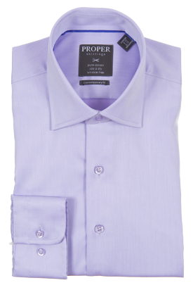 PROPER SHIRTINGS PURPLE CONTEMPORARY FIT REGULAR CUFF P720ET0R-PUR