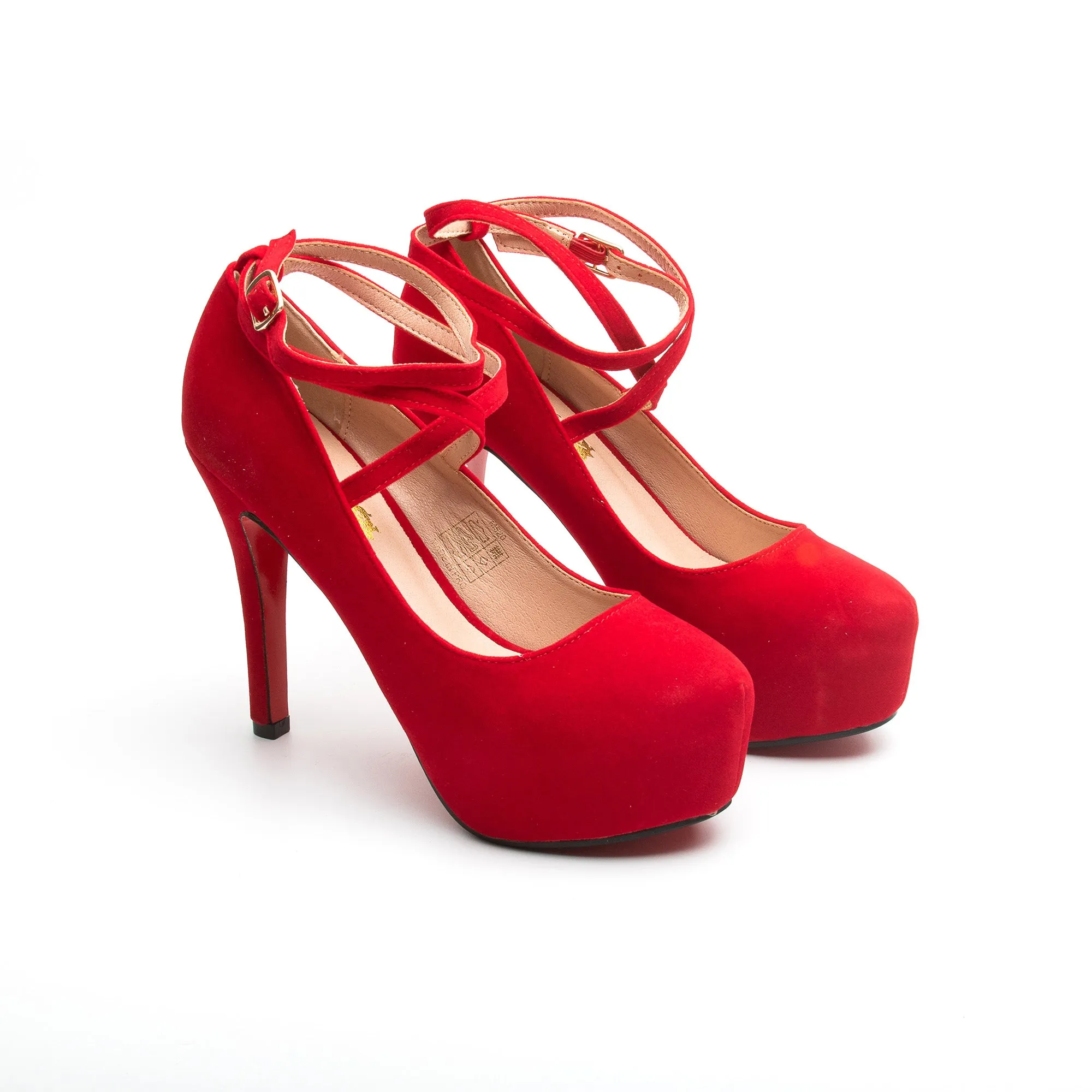 Red Bottom Suede High Heel