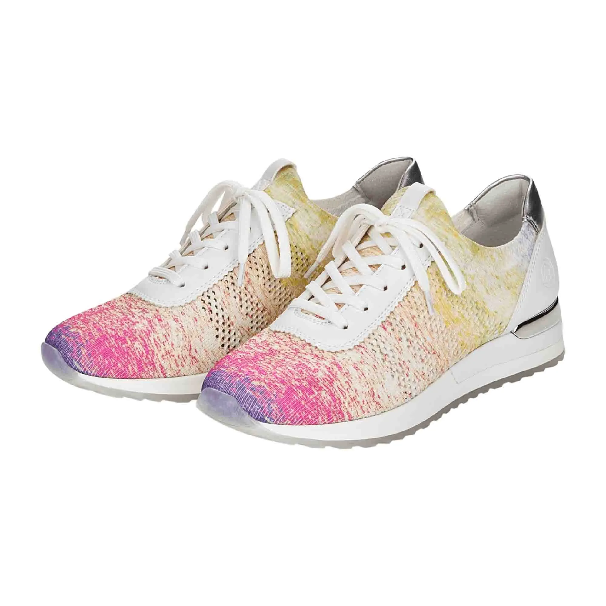 Remonte Women's Colorful Mesh Sneakers with Removable Insole