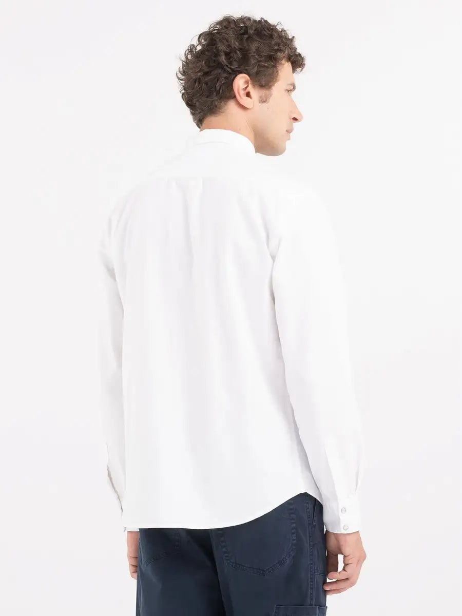 Replay PE24 Camicia Regular Fit in Denim White Man