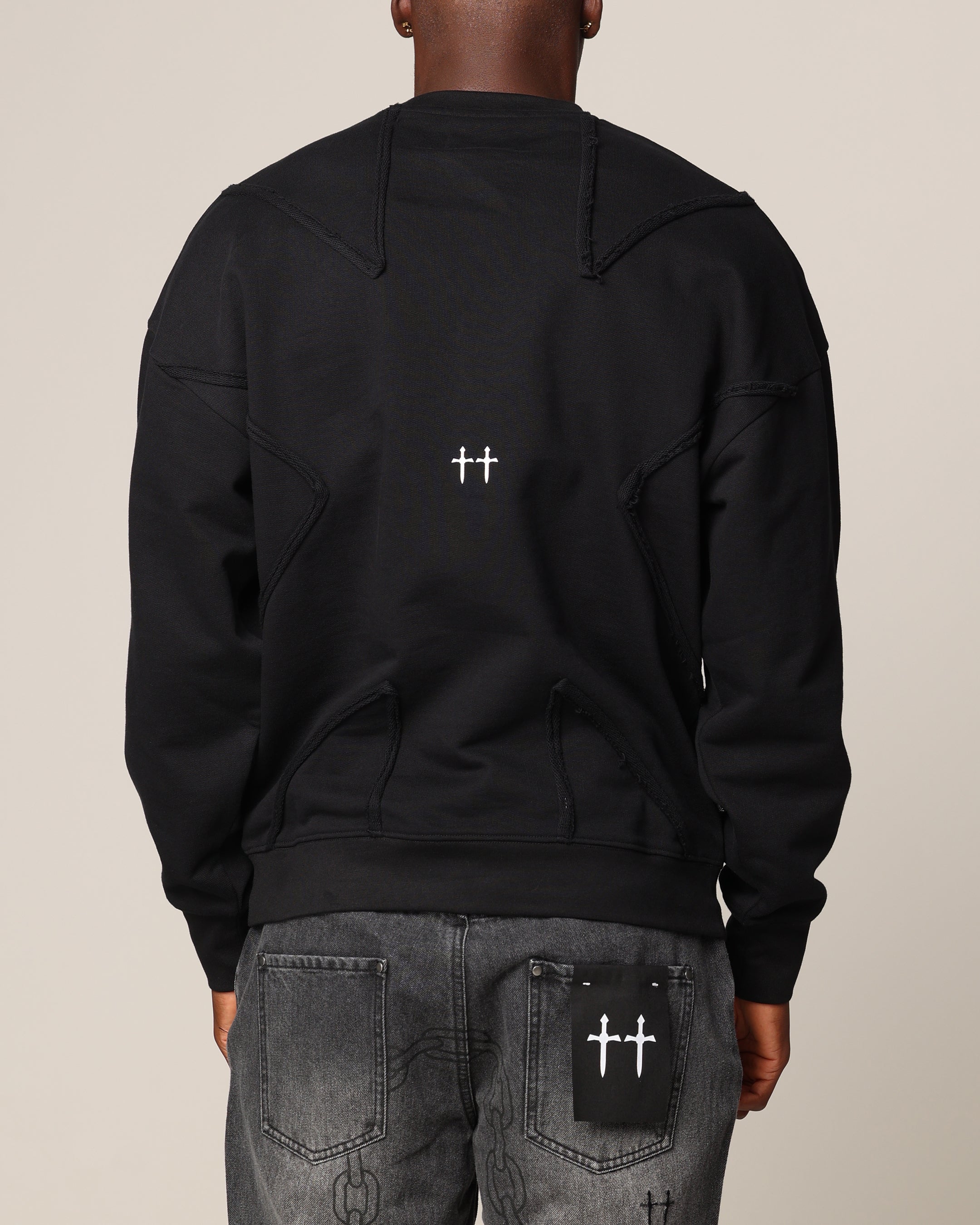 Saint Morta Deconstructed PSI Crewneck Black