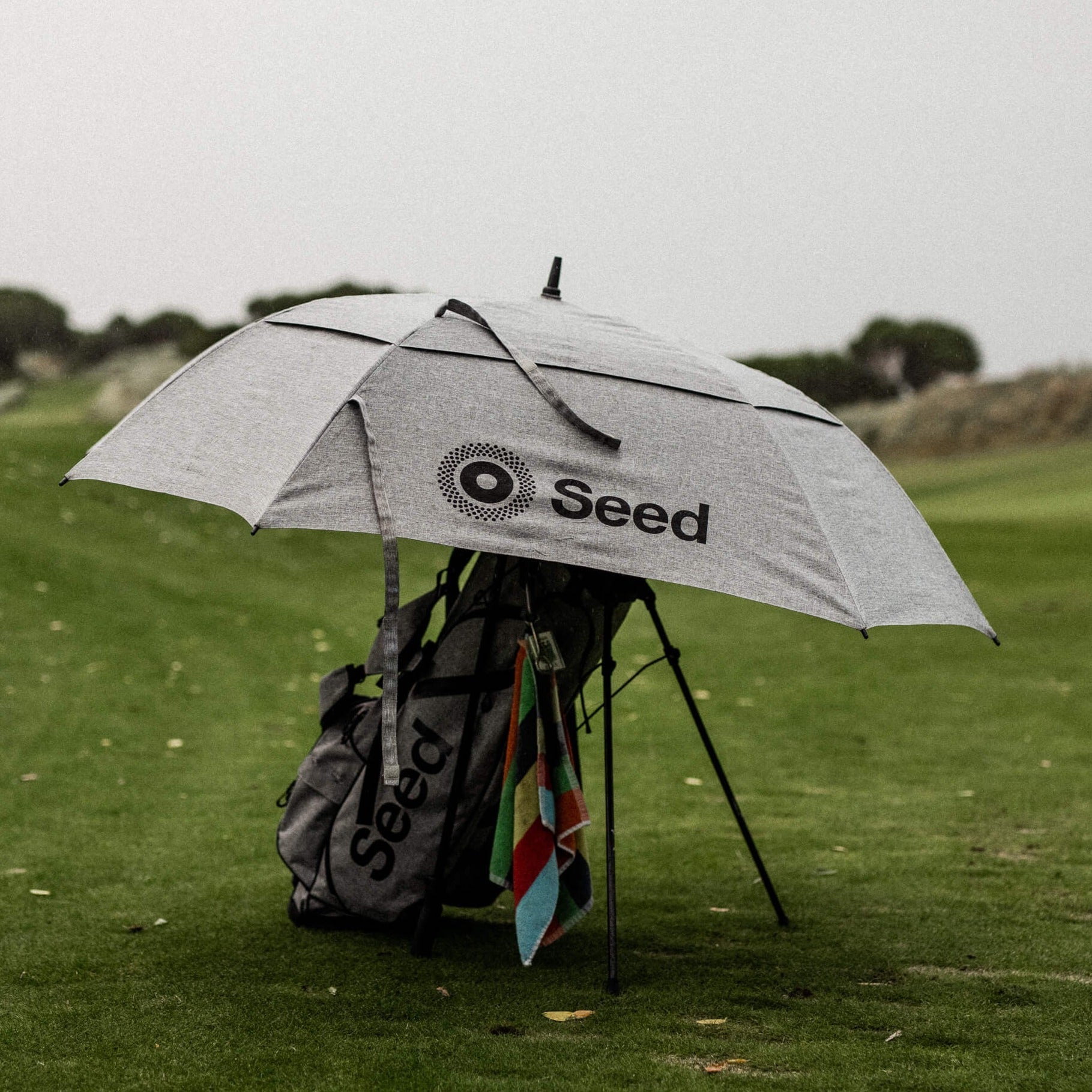 SD-151 The Full Irish Umbrella - Heather Grey