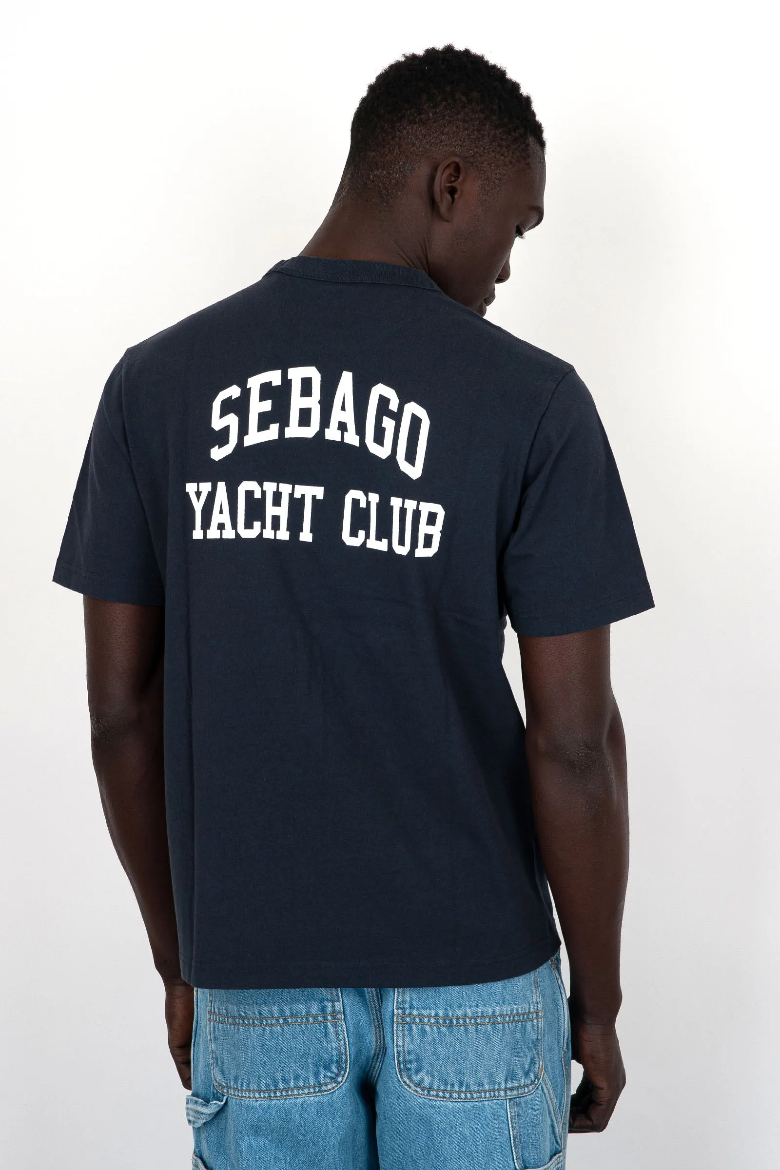 Sebago T-Shirt Castine Cotone Blu Navy