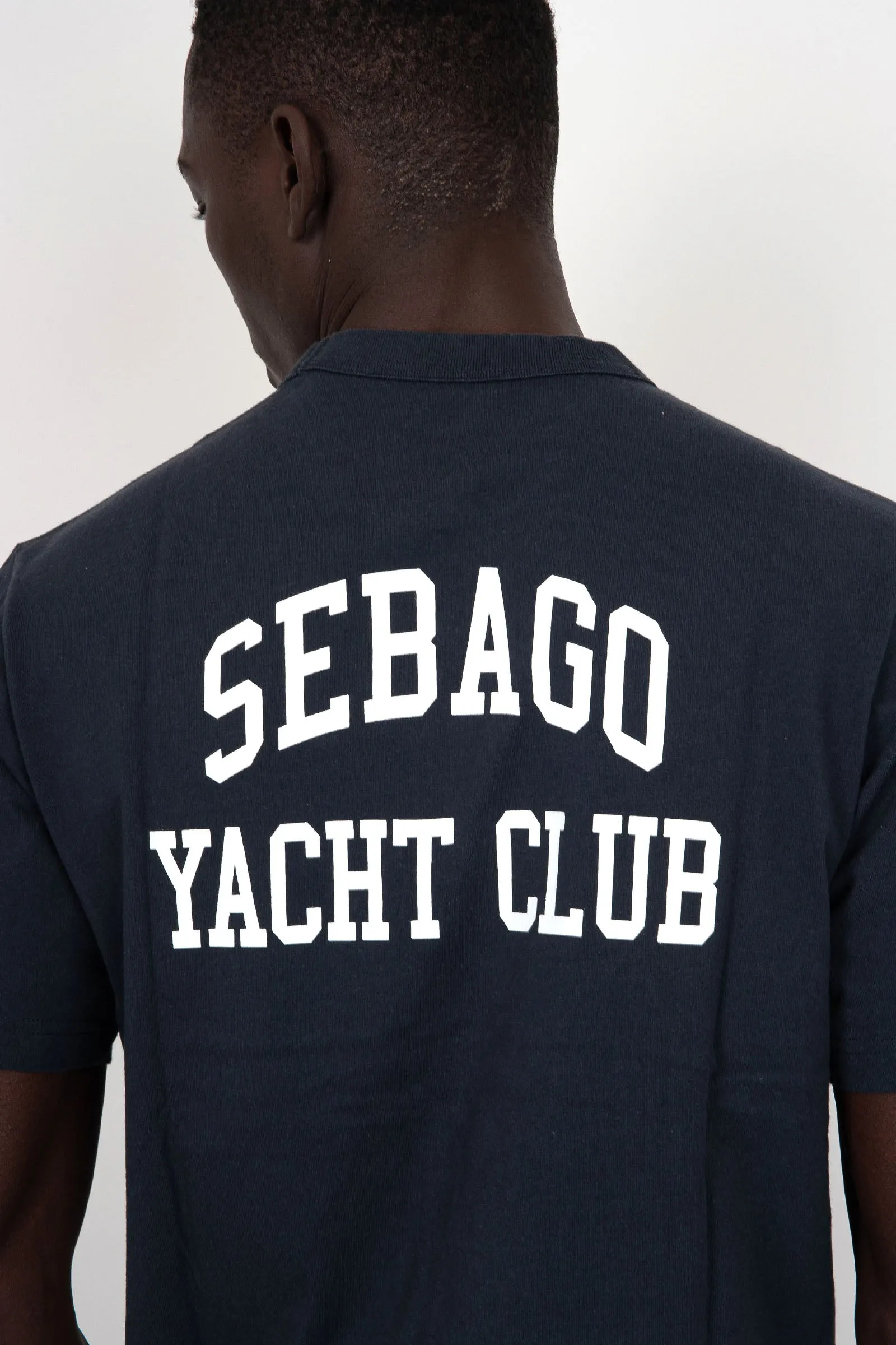 Sebago T-Shirt Castine Cotone Blu Navy