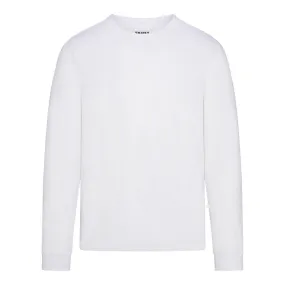 SKIMS SKIMS COTTON Classic Long Sleeve T-Shirt Chalk - White