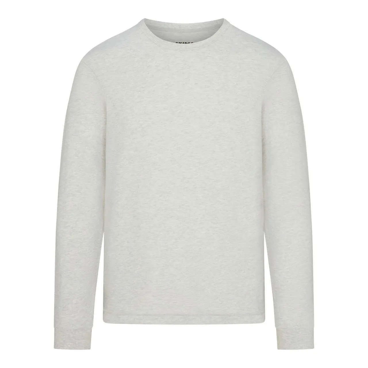 SKIMS SKIMS COTTON Classic Long Sleeve T-Shirt Light Heather Grey - Grey