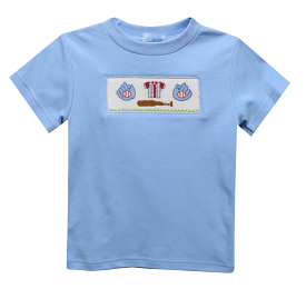 Smocked Tee - Baseball