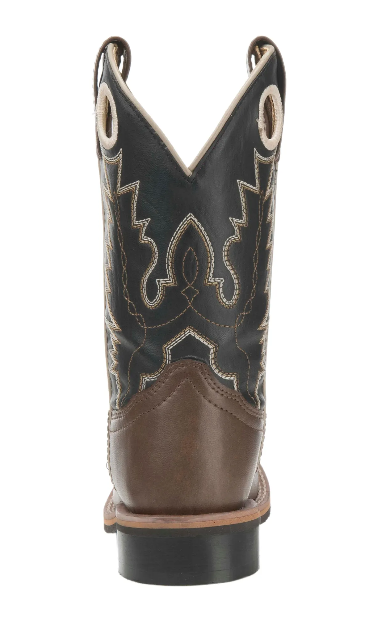 Smoky Mountain Kids Brown and Black Cowboy Square Toe Boots