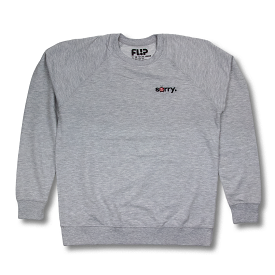 Sorry 20th Embroidered Crewneck - Heather Grey