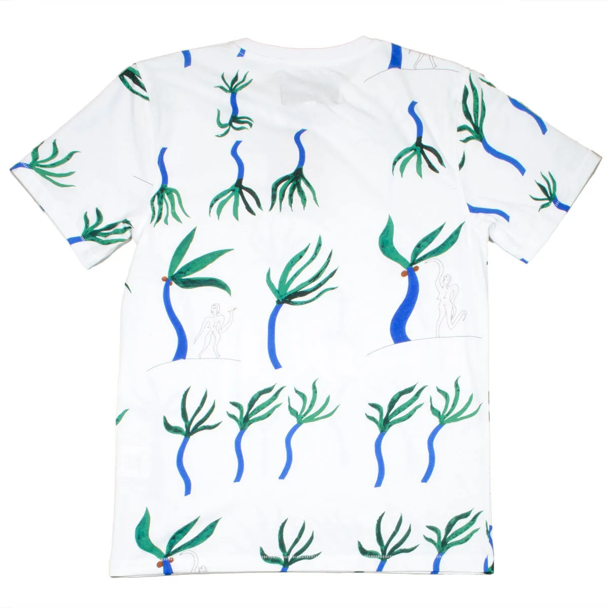 Soulland - Miles T-shirt with Allover Print - White