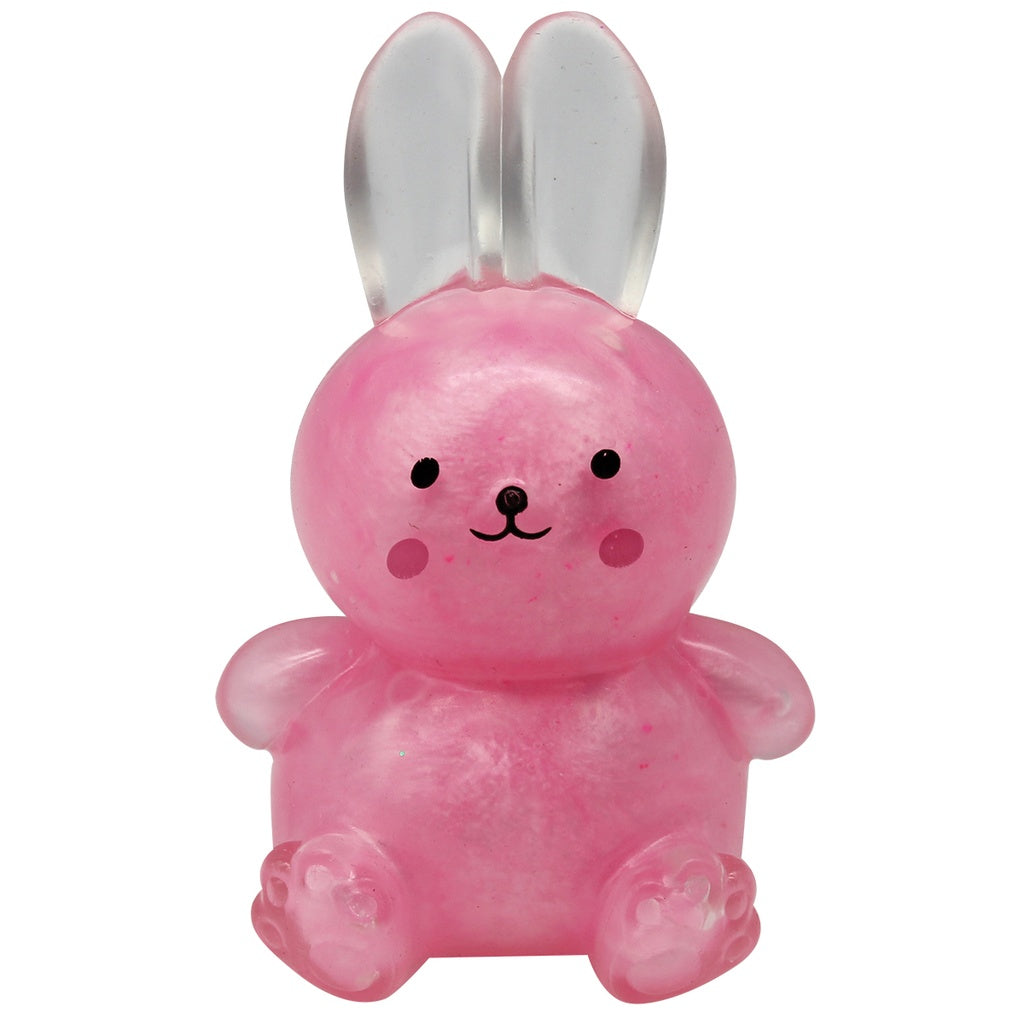 Squeeze Toy - Pink Sparkle Bunny