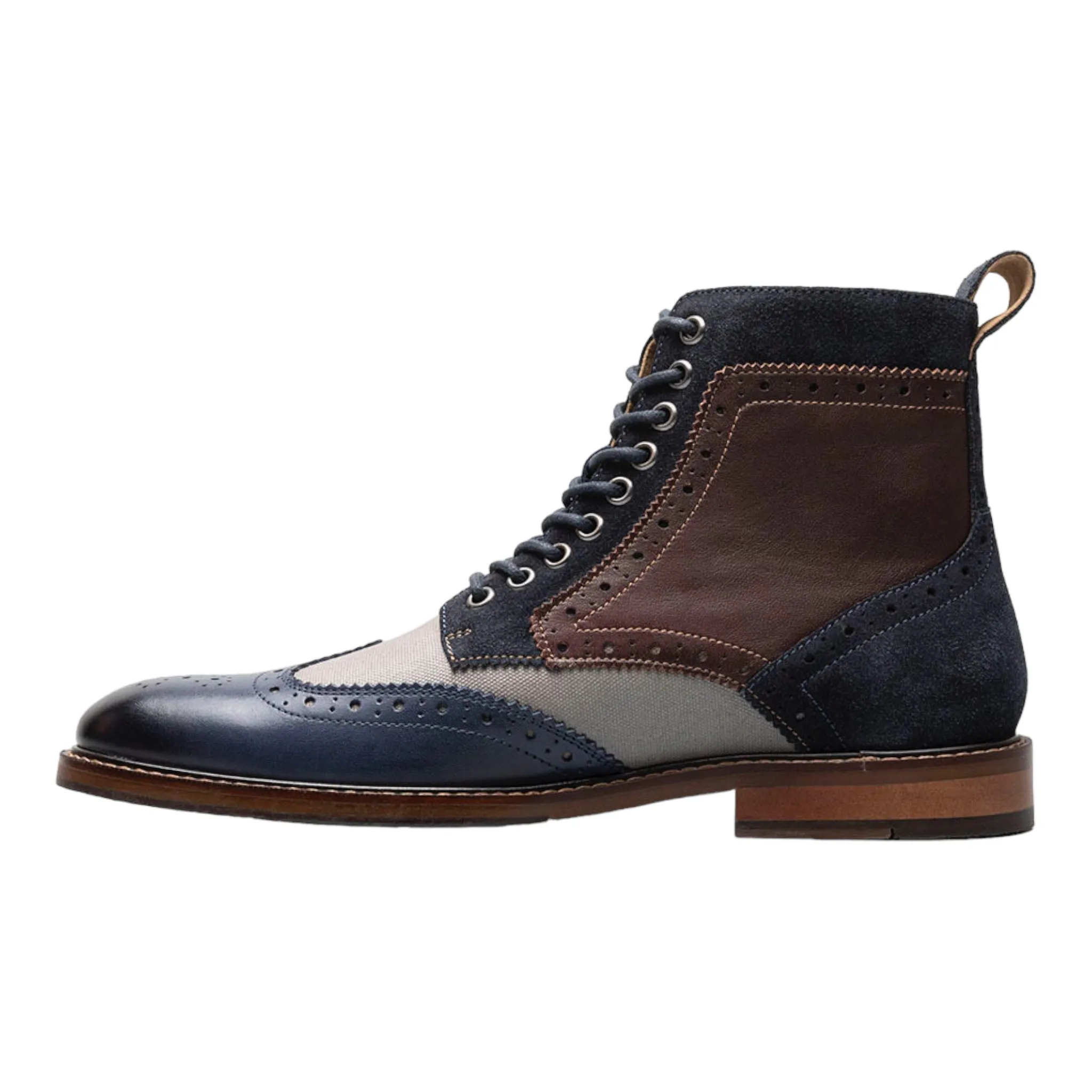 STACY ADAMS: Finnegan Wingtip Lace Up Boot 25427