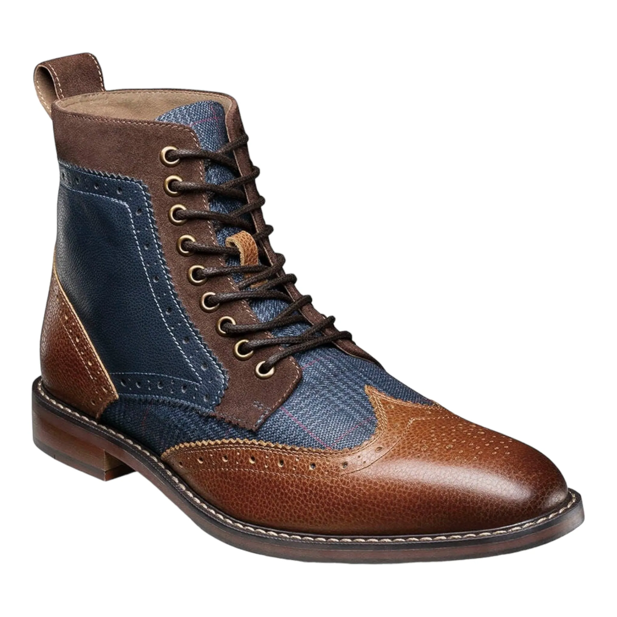 STACY ADAMS: Finnegan Wingtip Lace Up Boot 25427