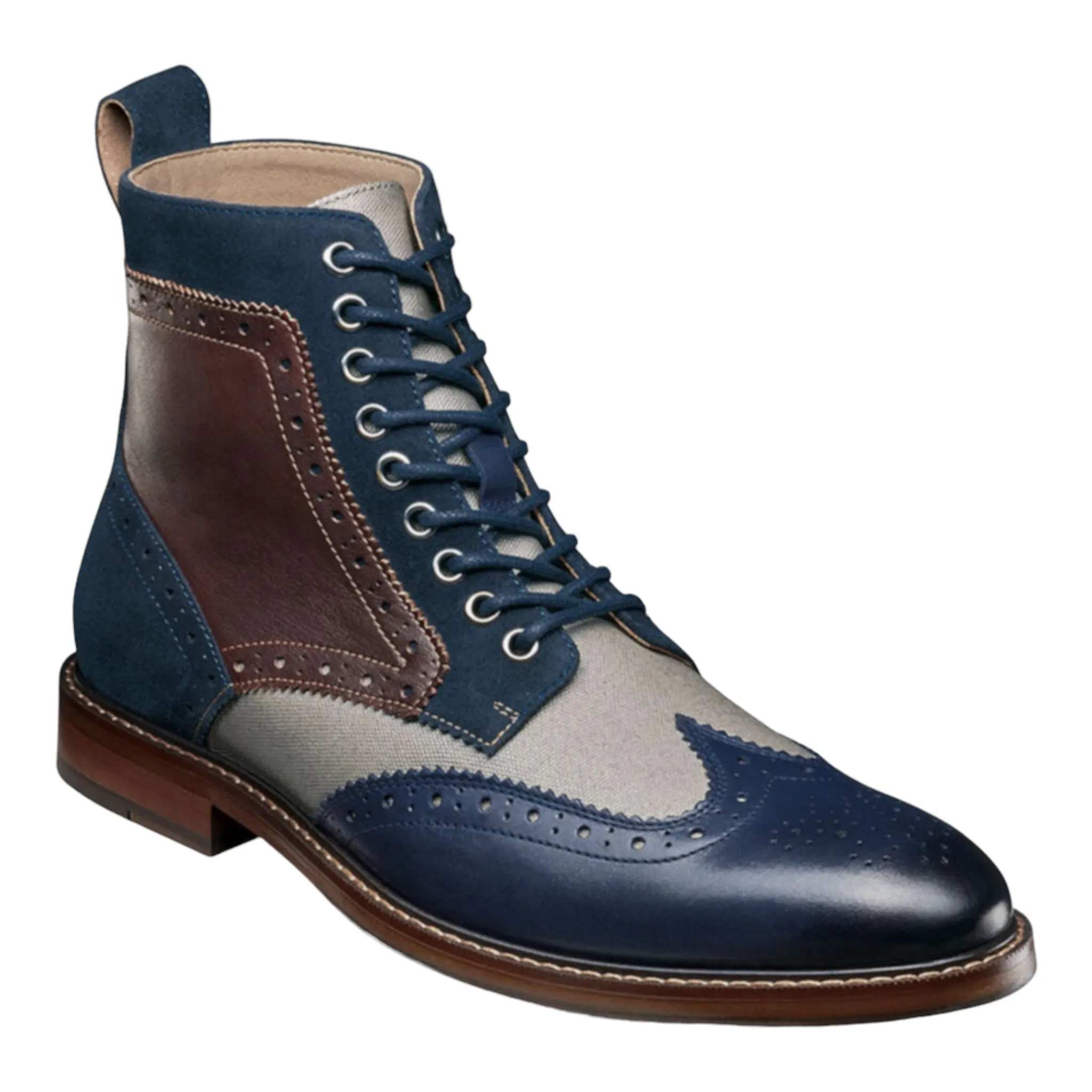 STACY ADAMS: Finnegan Wingtip Lace Up Boot 25427