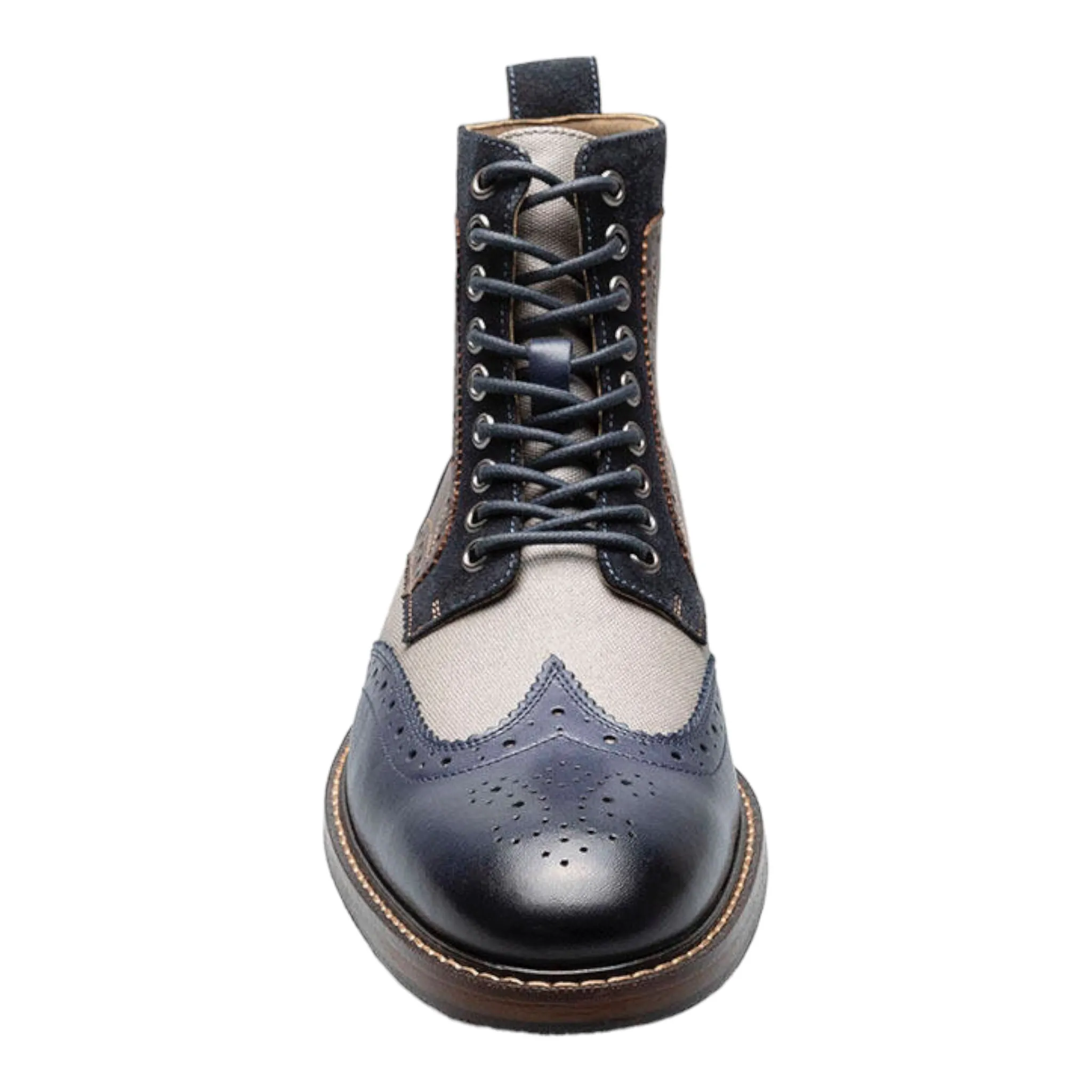 STACY ADAMS: Finnegan Wingtip Lace Up Boot 25427