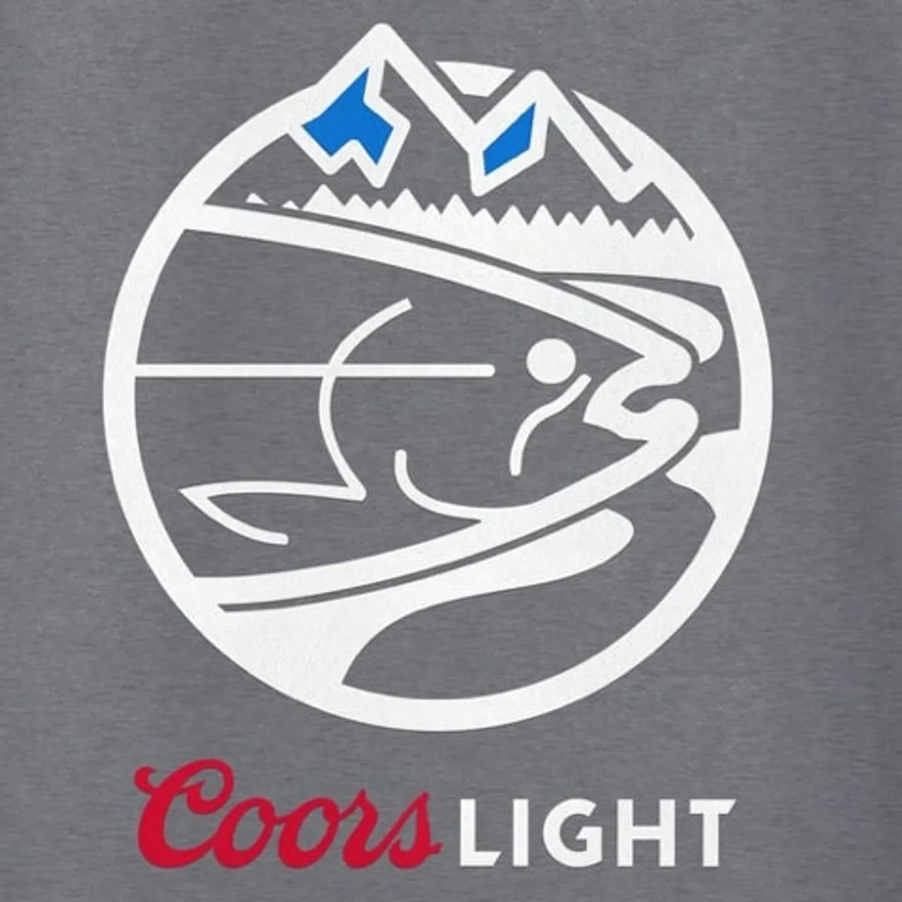 STLHD Men's Coors Light Heritage Long Sleeve Hoodie - Deep Heather Grey