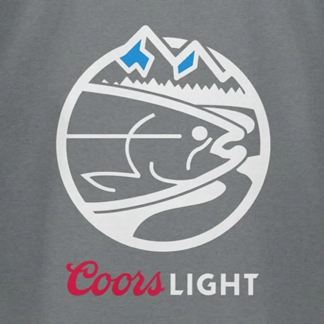 STLHD Men's Coors Light  Heritage Short Sleeve T-Shirt - Deep Heather Grey