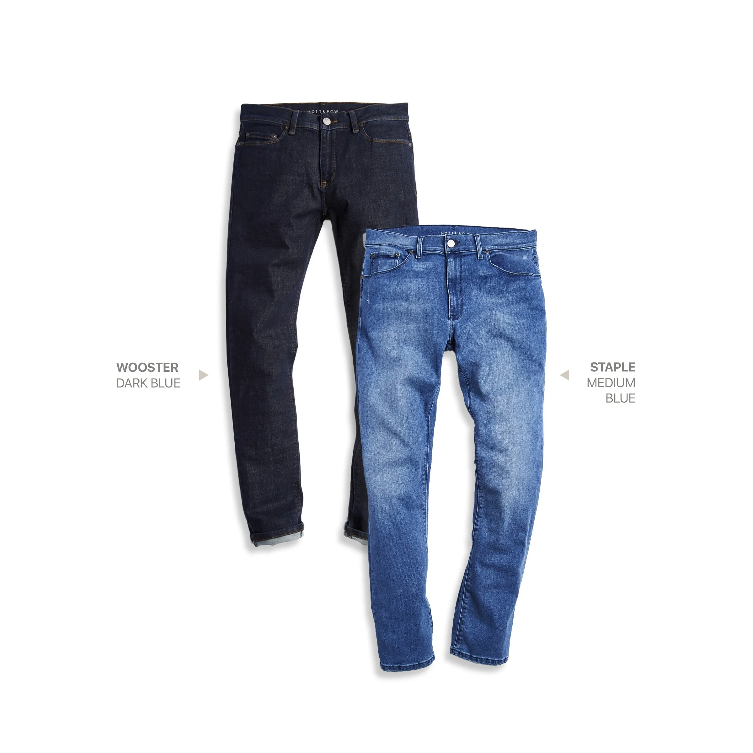 Straight Wooster Dark Blue and Staple Medium Blue 2-Pack Jeans