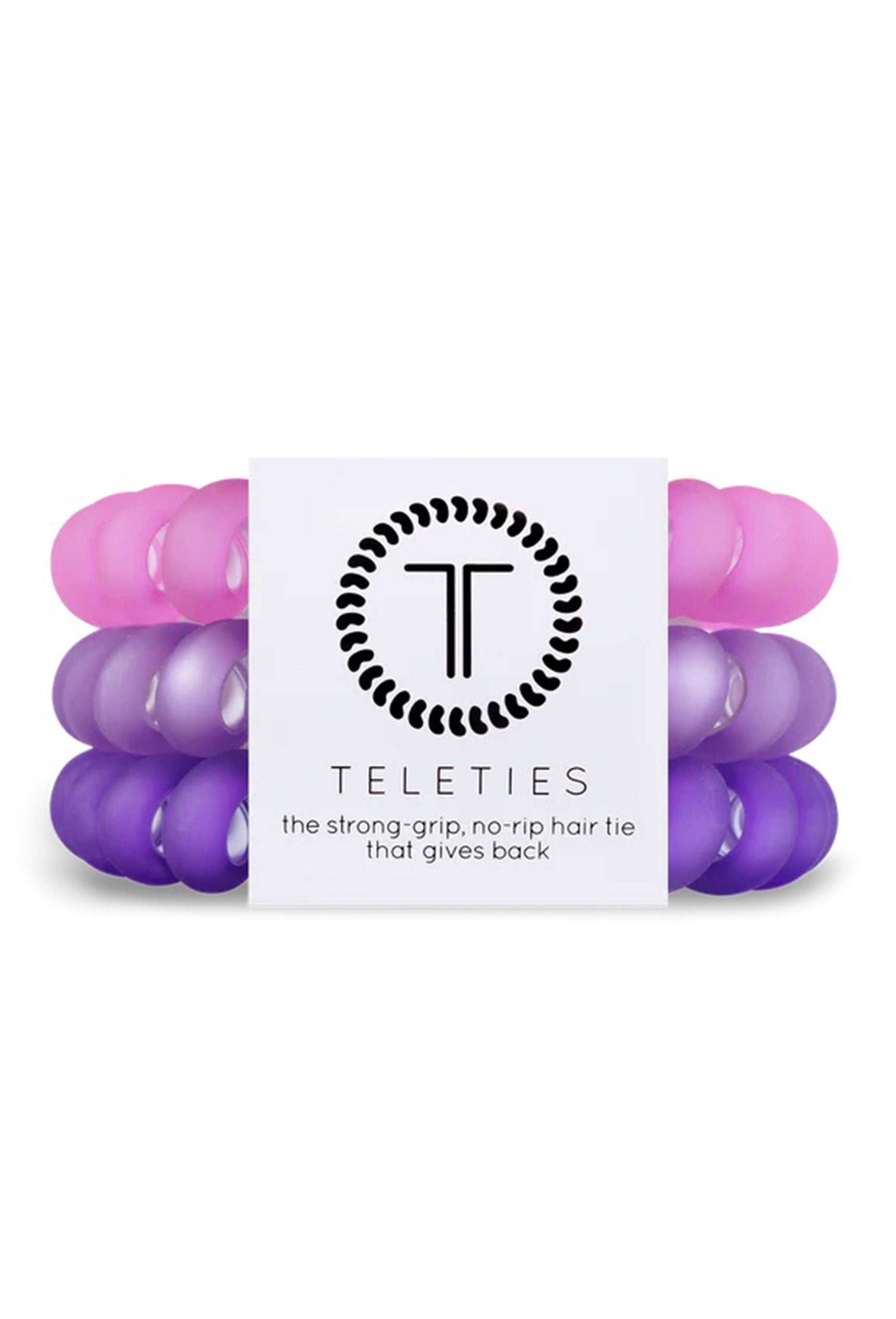 TELETIES Large Hair Ties - Bubblegum